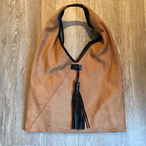 Hobo Suede look Style Bag with tassel
